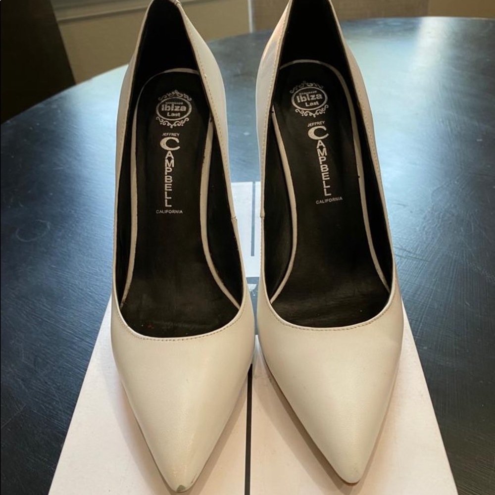 Jeffrey Campbell White Ibiza Pump Sz 6
